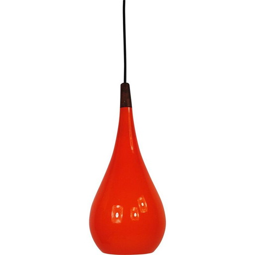 Vintage drop pendant lamp by Holmegaard, 1960s