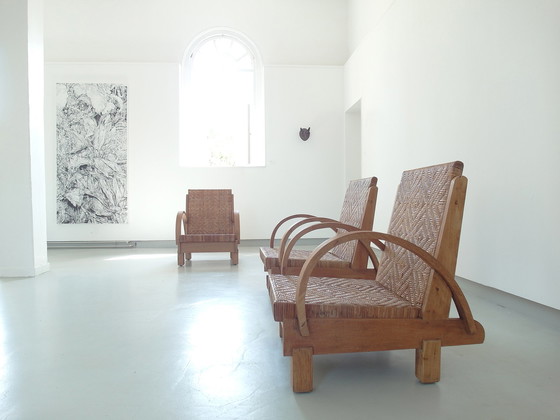 Image 1 of French Art Deco armchairs 1930s