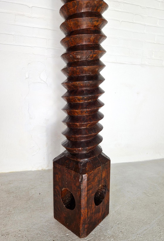 Image 1 of Antico torchio per vino, Francia XIX secolo