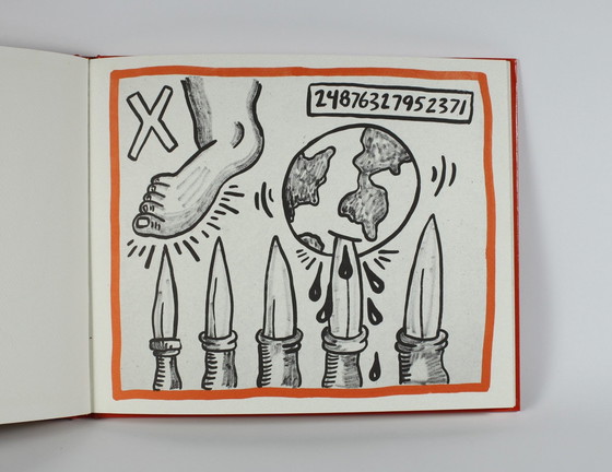 Image 1 of Contre vents et marées de Keith Haring, 20 dessins. 1989