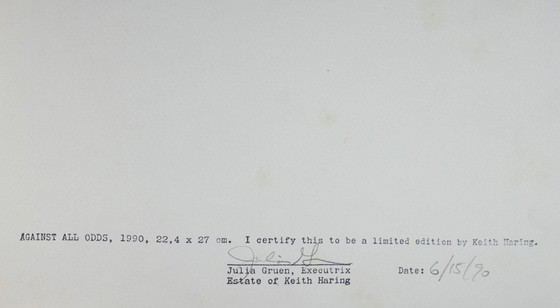 Image 1 of Contre vents et marées de Keith Haring, 20 dessins. 1989