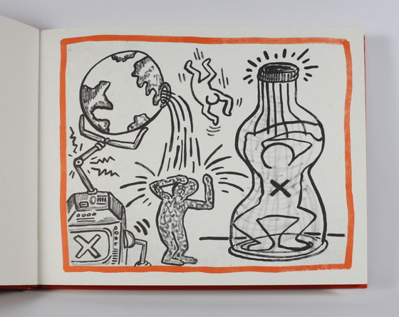 Image 1 of Against all odds by Keith Haring, 20 drawings. 1989