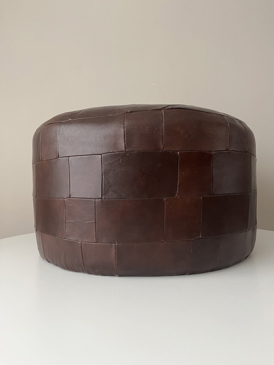 Image 1 of Pouf en patchwork