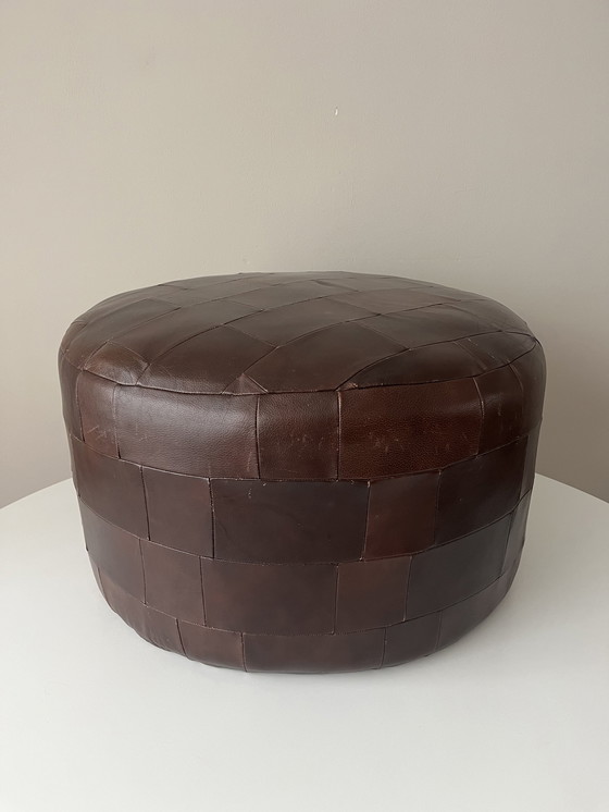 Image 1 of Pouf en patchwork