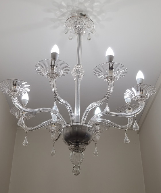 Image 1 of De Bucella Murano Art Nouveau chandelier