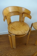 4x chaises de salle à manger Bruno Rey