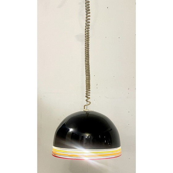 Image 1 of Pair of mid-century murano glass pendant lamps by Roberto Pamio and Renato Toso for Leucos, Italy 1970s