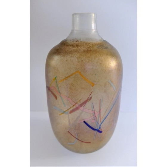 Image 1 of Vaso vintage in vetro di Bertil Vallien per Kosta Boda, 1980