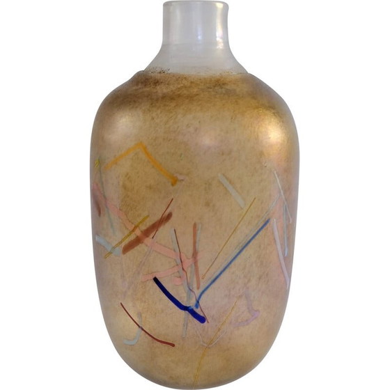 Image 1 of Vaso vintage in vetro di Bertil Vallien per Kosta Boda, 1980