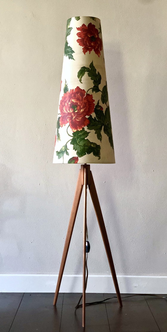 Image 1 of Vintage Tripod Floor Lamp