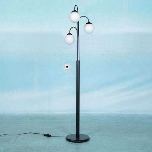 Space age waterfall floor lamp glass, minimalist floor lamp