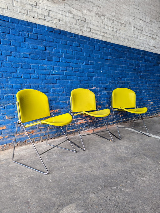 3x vintage design chair- Jimmy / Car Katwijk -