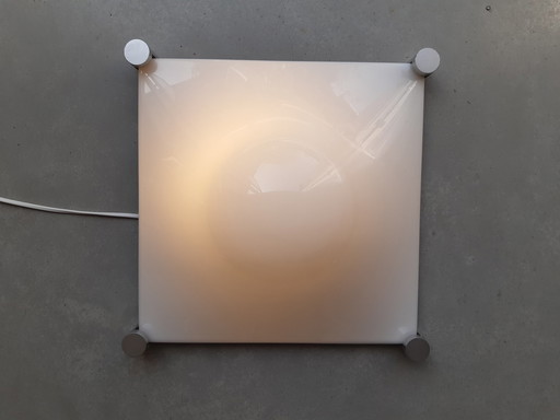 Plafonnier en plexiglas de l'ère spatiale Lampe murale d'Elio Martinelli pour Martinelli Luce