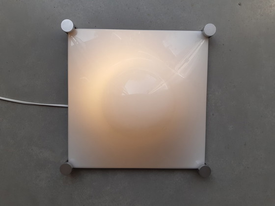 Image 1 of Plafonnier en plexiglas de l'ère spatiale Lampe murale d'Elio Martinelli pour Martinelli Luce