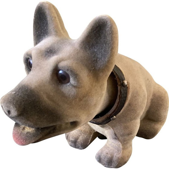 Image 1 of Scultura d'epoca di un cane che annuisce con la testa