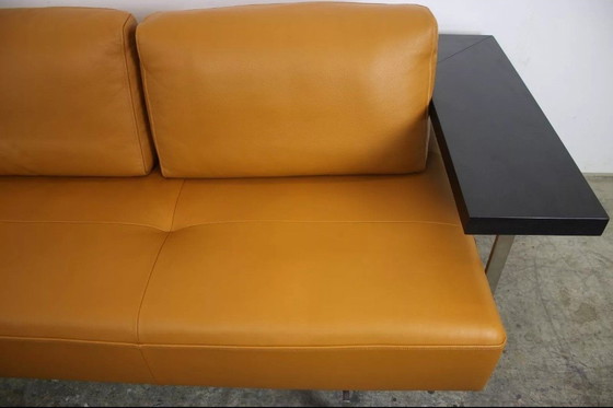 Image 1 of Divano Rolf Benz Dono6100 a tre posti in pelle marrone estensibile