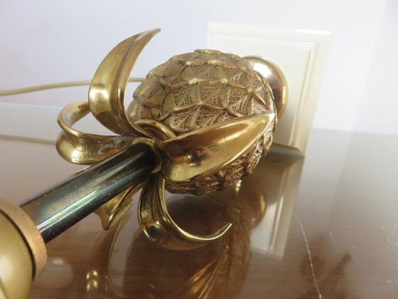 Image 1 of Pineapple" Brass Lamp