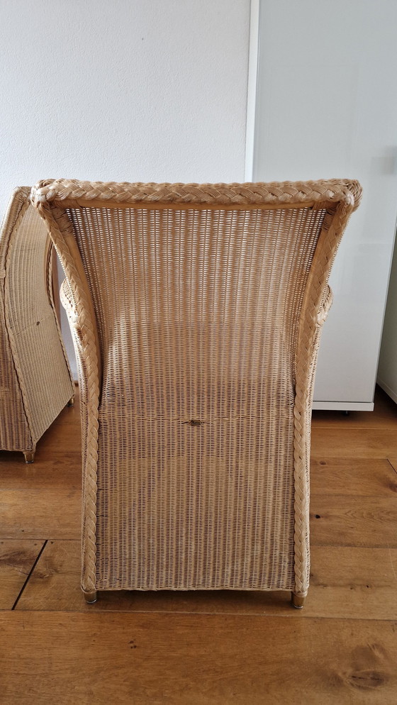 Image 1 of 4x Lloyd Loom Dining Chairs