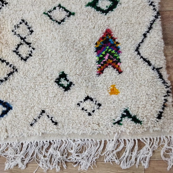 Image 1 of Handmade Beni Ouarain Wool Carpet - Authentic Berber Carpets From Morocco