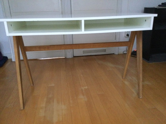 Image 1 of 2x Desk Table And Desk Chair