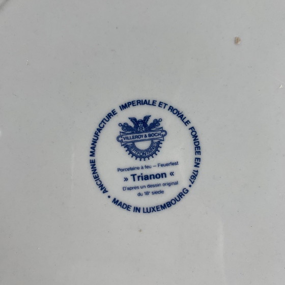 Image 1 of Set Of 6 Flat Plates From Villeroy & Boch, Model Trianon