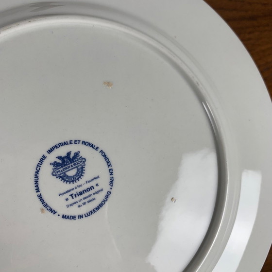 Image 1 of Set Of 6 Flat Plates From Villeroy & Boch, Model Trianon