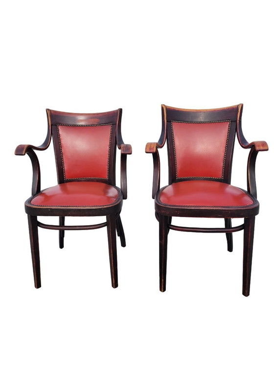 Image 1 of Set Of Two Original Thonet Armchairs By Adolf Loos