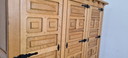 Brutalist oak highboard