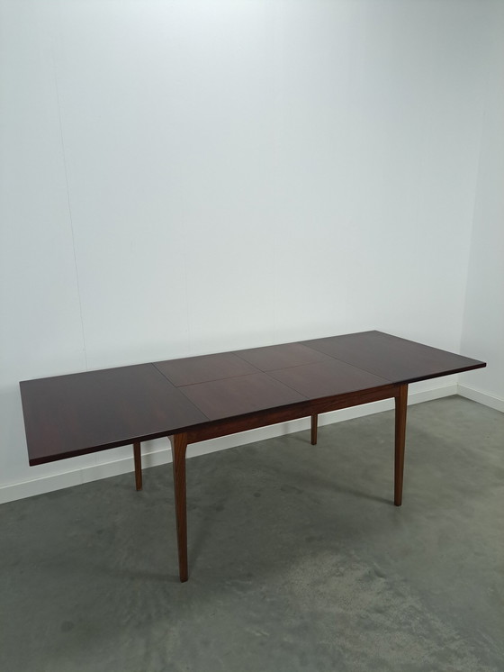 Image 1 of Rosewood Veneer Extendable Dining Table