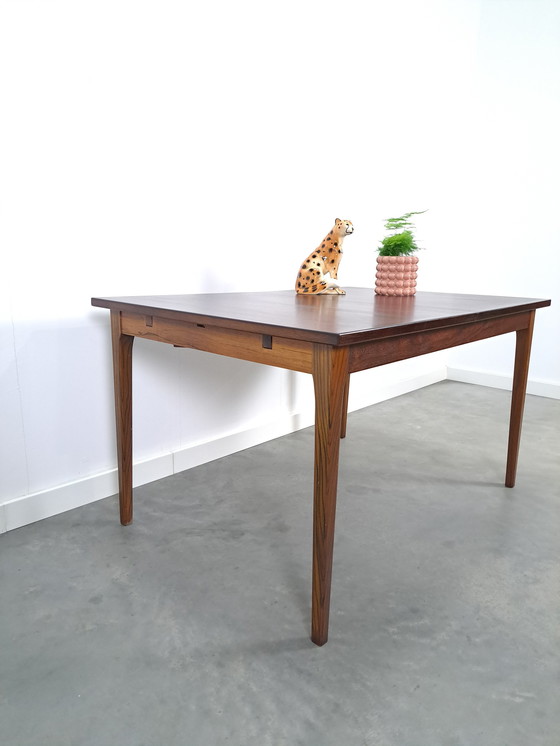 Image 1 of Rosewood Veneer Extendable Dining Table