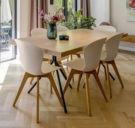 Image 1 of 6x BoConcept Adelaide dining chair - oak / white