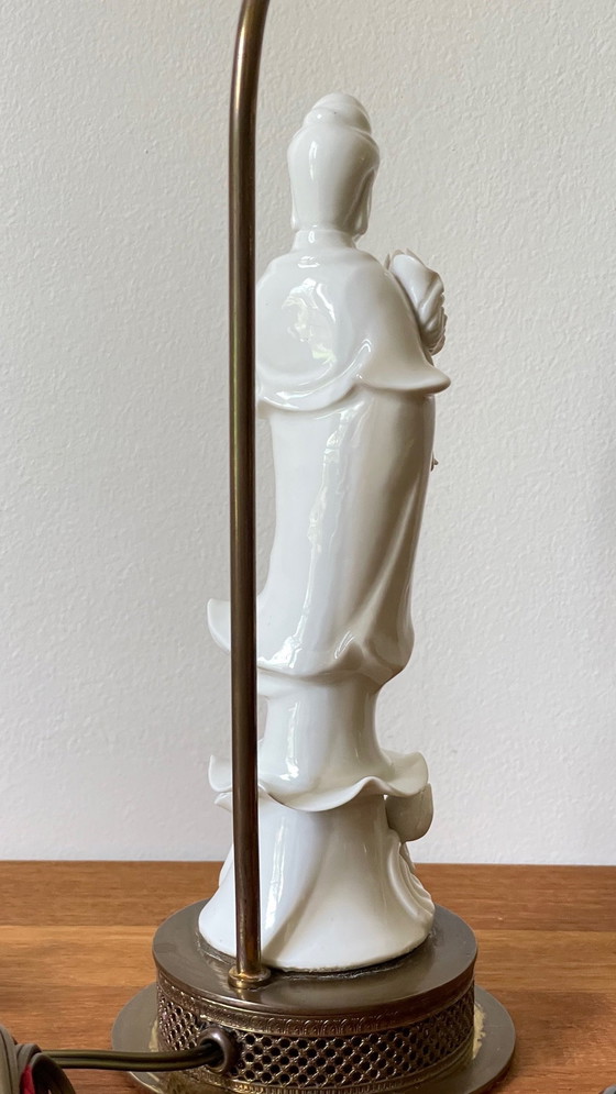 Image 1 of Geisha lamp Chinese porcelain Early 20th century