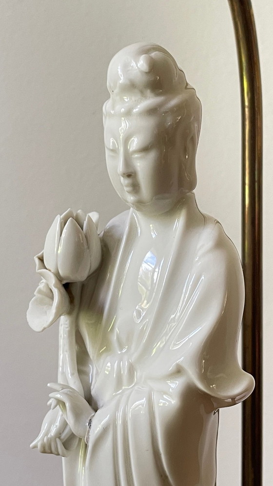 Image 1 of Geisha lamp Chinese porcelain Early 20th century