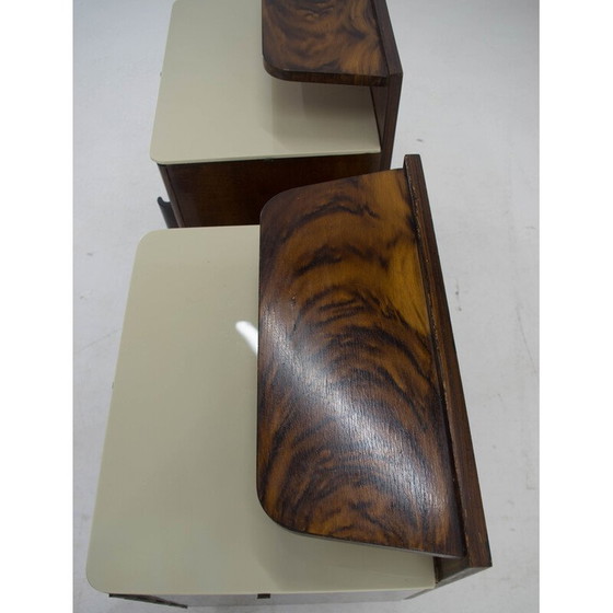 Image 1 of Pair of vintage nightstands by Halabala for Up Zavody, Czechoslovakia 1940