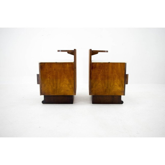 Image 1 of Pair of vintage nightstands by Halabala for Up Zavody, Czechoslovakia 1940