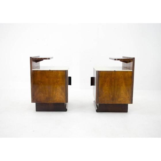 Image 1 of Pair of vintage nightstands by Halabala for Up Zavody, Czechoslovakia 1940