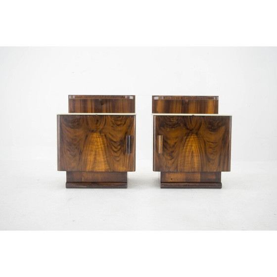 Image 1 of Pair of vintage nightstands by Halabala for Up Zavody, Czechoslovakia 1940