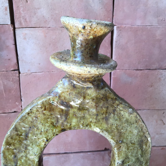 Image 1 of Tamegroute Pottery Candlestick