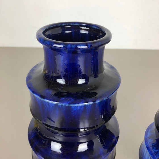 Image 1 of Pair of vintage ceramic vases for Scheurich series 484, Germany 1970