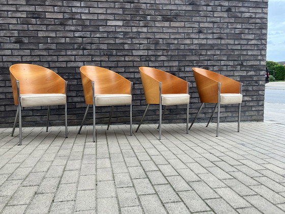 Image 1 of 4x Philippe Starck King Costes dining chairs