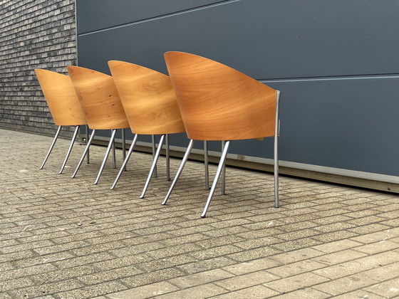 Image 1 of 4x Philippe Starck King Costes dining chairs