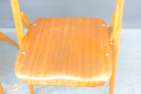 Image 1 of Vintage SE18 folding chairs by Egon Eiermann for Wilde + Spieth, set of 4