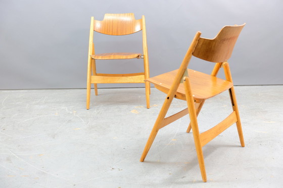 Image 1 of Vintage SE18 folding chairs by Egon Eiermann for Wilde + Spieth, set of 4