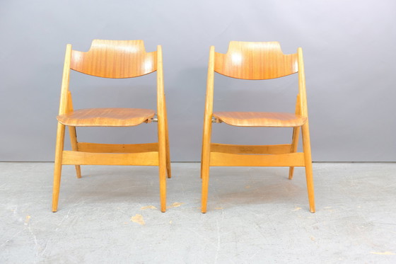 Image 1 of Vintage SE18 folding chairs by Egon Eiermann for Wilde + Spieth, set of 4