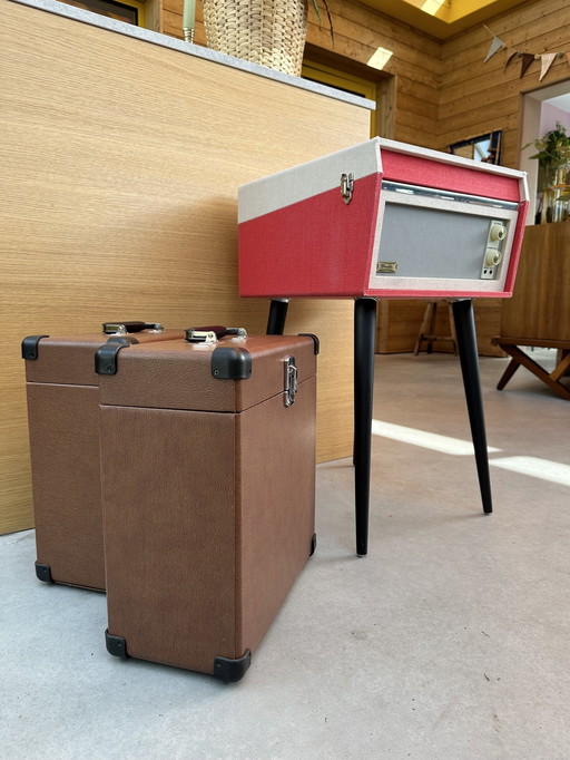 Record player Crosley Bermuda + 2 Cases Records