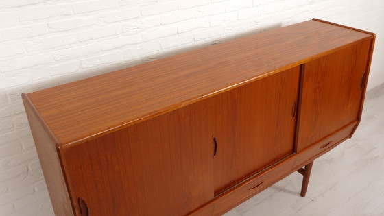 Image 1 of Credenza alta vintage | Teak | Mobiletto porta stoviglie | 180 cm