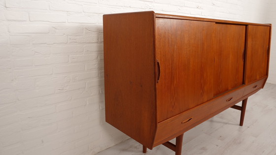 Image 1 of Credenza alta vintage | Teak | Mobiletto porta stoviglie | 180 cm