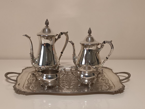 Image 1 of Silver-plated Tea and Coffee Set Sheffield