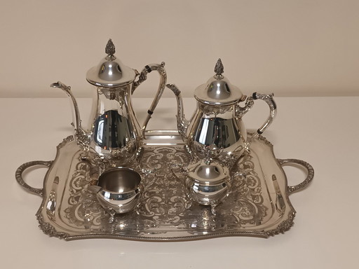 Silver-plated Tea and Coffee Set Sheffield