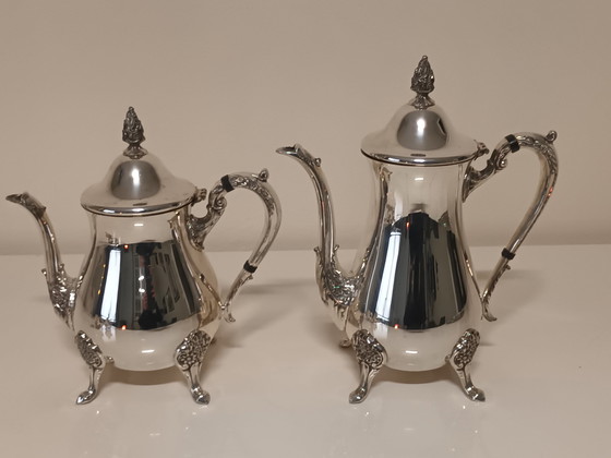 Image 1 of Silver-plated Tea and Coffee Set Sheffield